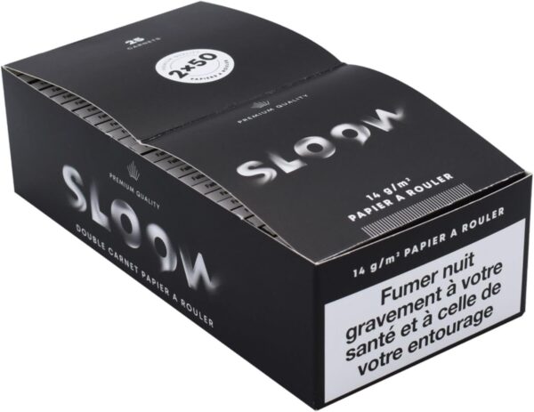 SLOOW Lot de 25 Double Carnets de Feuilles à Rouler, 25 Paquets de 100 Papiers à Rouler, 2500 Feuilles, Qualité Premium, Préservation des Saveurs, Marque Française, 40682014 – Image 2