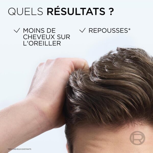 L’OREAL PARIS – Elseve Fiber Booster – Protocole Anti-Chute Cheveux - Stimule la Pousse* – Augmente la Densité Capillaire – Hommes & Femmes - Shampooing Sans Sulfates + Démêlant Sans Silicones + Sérum – Image 4