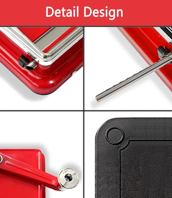 JIUJITSAW Rouleuse à Cigarette Portable, Machine à Rouler Les Cigarettes Durable et Compacte – Idéal comme Cadeau pour Homme – Tubeuse à Cigarette 8 mm, Machine à Rouler Joint Efficace (Rouge) – Image 4